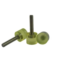 Polyurethane Coated Screw Threaded Stopper Bolt with Urethane Pad Customizable